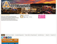 Tablet Screenshot of lasvegas.777rentals.com